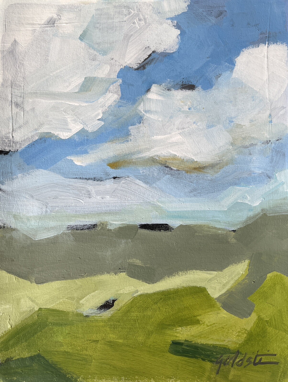 Contemporary Abstract Landscape Original Painting Signed Collectible Fine Art