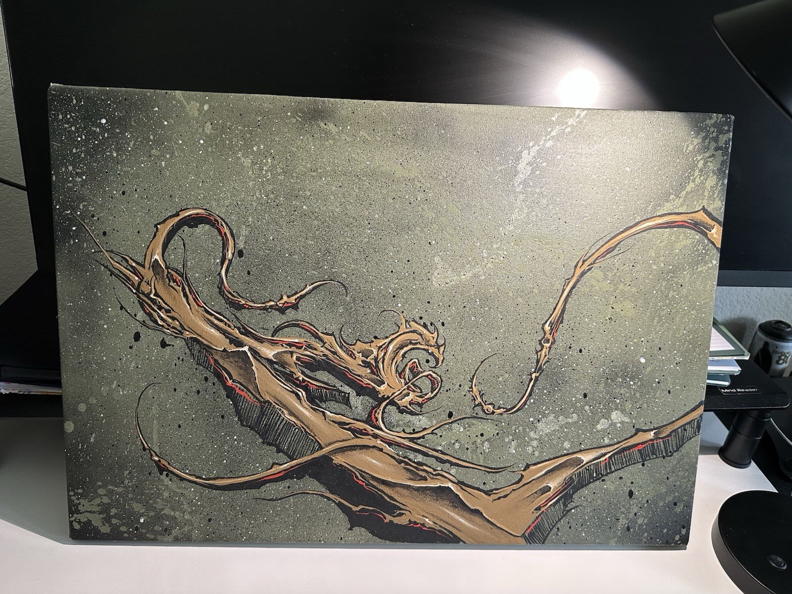 Canvas By Asoter (2021), Graffiti Letter E, Original Painting