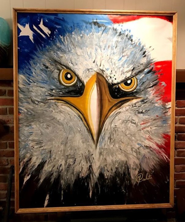 4 Ft. x 5 Ft. Speed Painting Seen by Millions Wildwood NJ, & New Hope PA Peahota