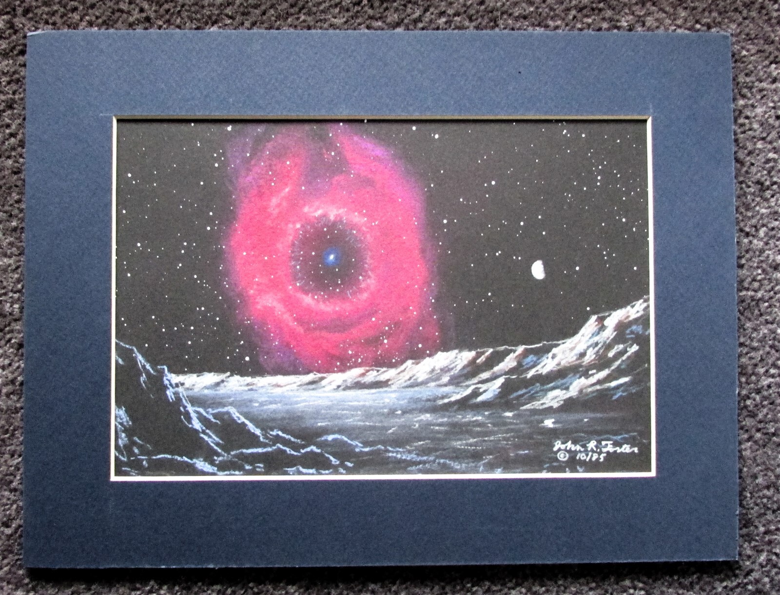 JOHN FOSTER SCIENCE FICTION PAINTING THE HELIX NEBULA 1985