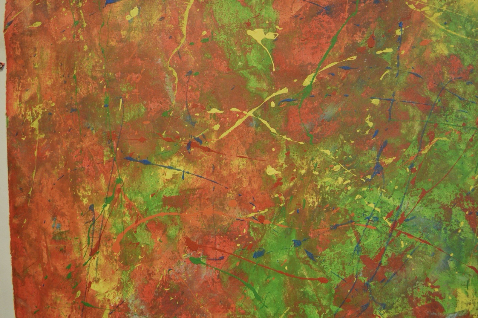 Mark Little Original￼ Giant Canvas Painting 81”X62” (6 Foot 9 inch) Abstract XXL