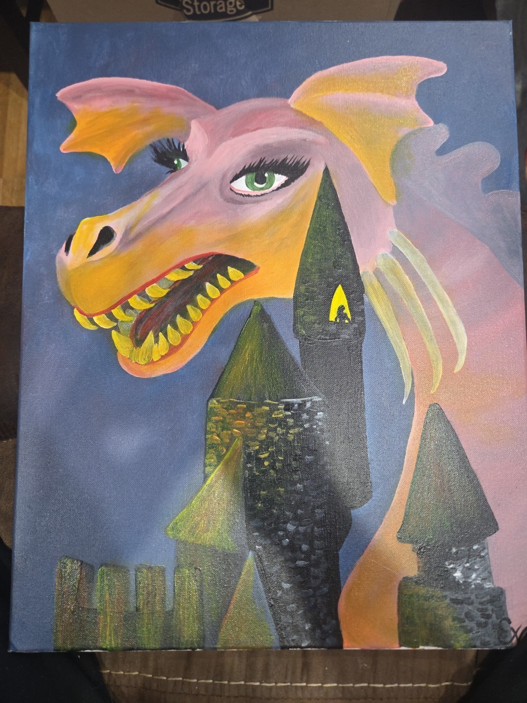 Folk Art Painting 20″ x 16″