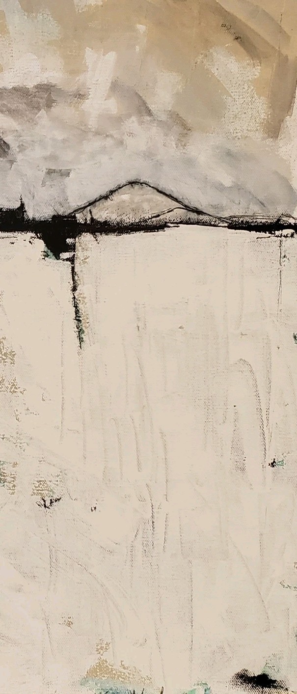No.627 Original Abstract Minimal Landscape Painting By K.A.Davis