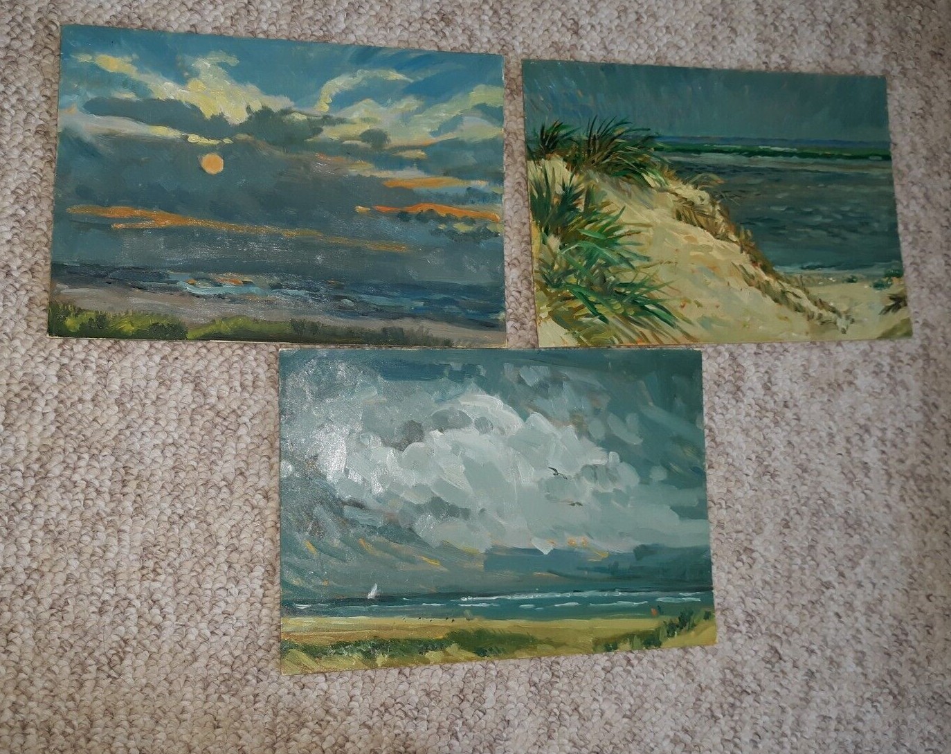 James Ponter Painting Lot New Jersey Shore Impressionist PAFA Philadelphia