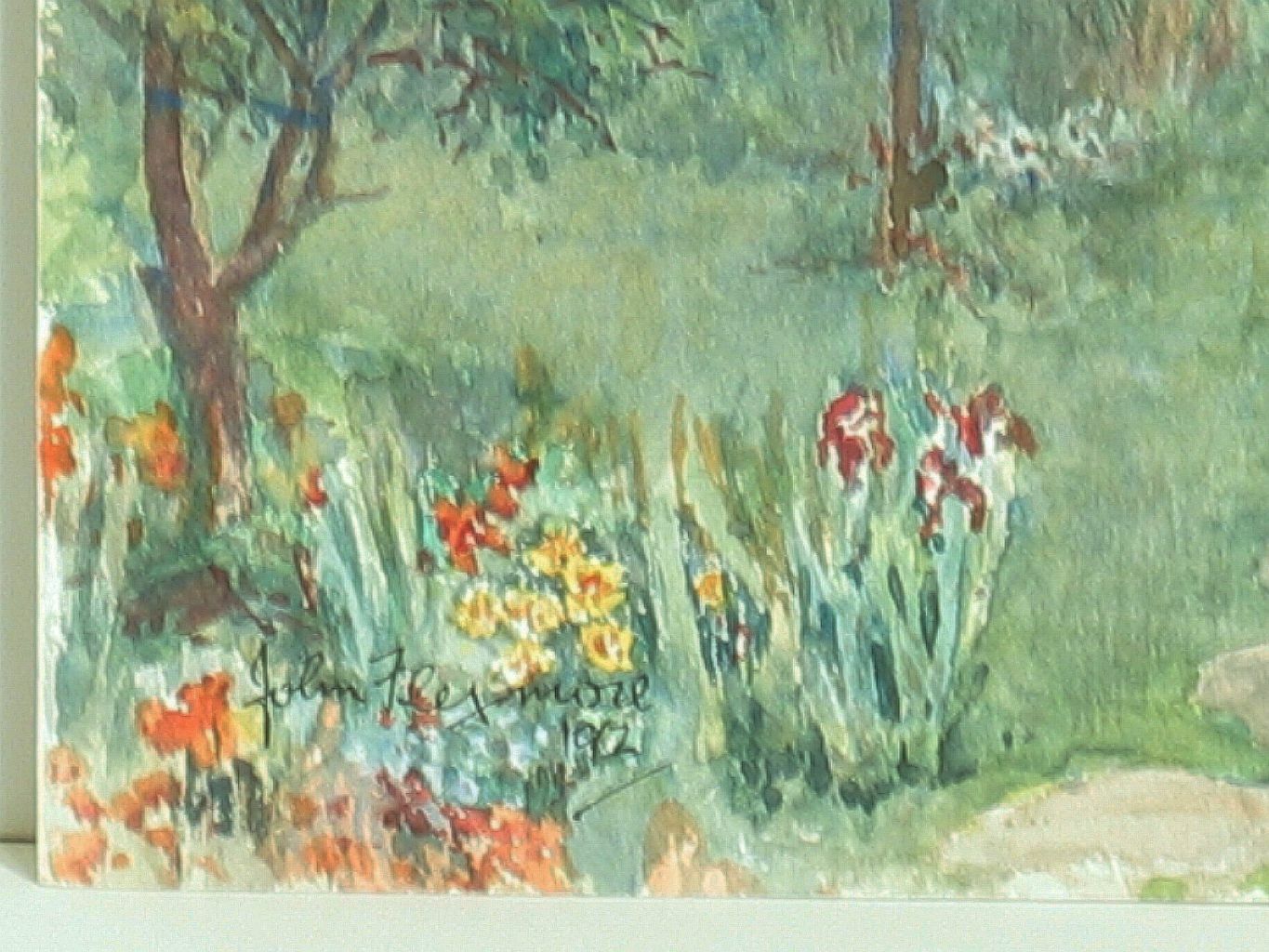 John Flexmore Original Watercolour Painting, ‘’The Garden Gate” Unframed