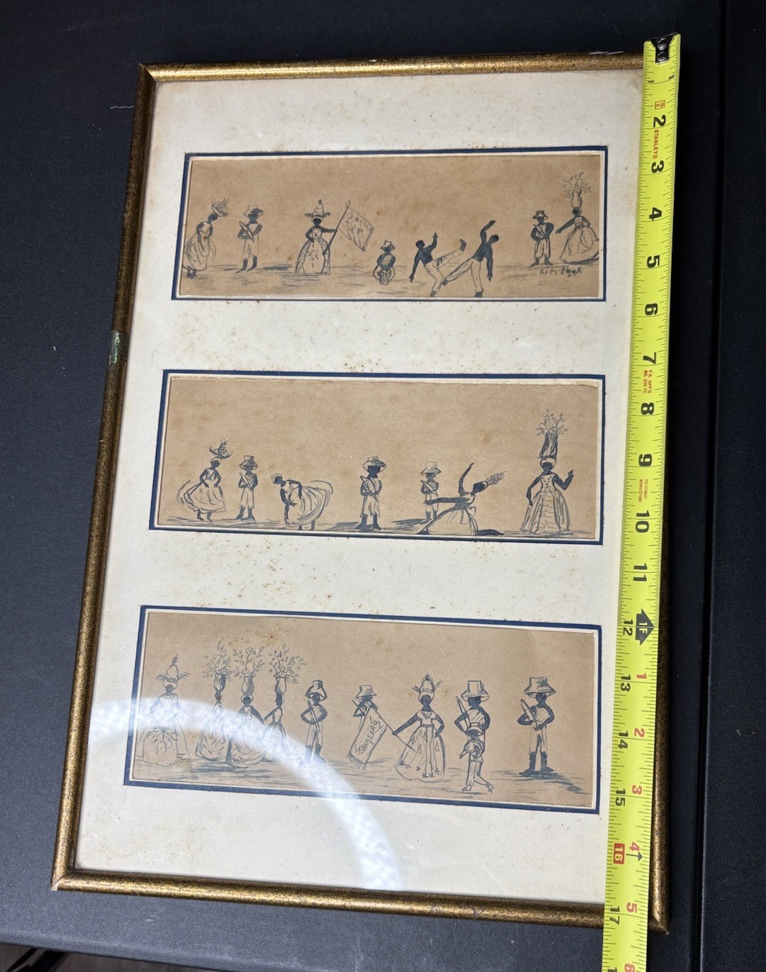 2 Signed Kim Poor Original Artworks Dated 1965 & 1987 Brazilian Works