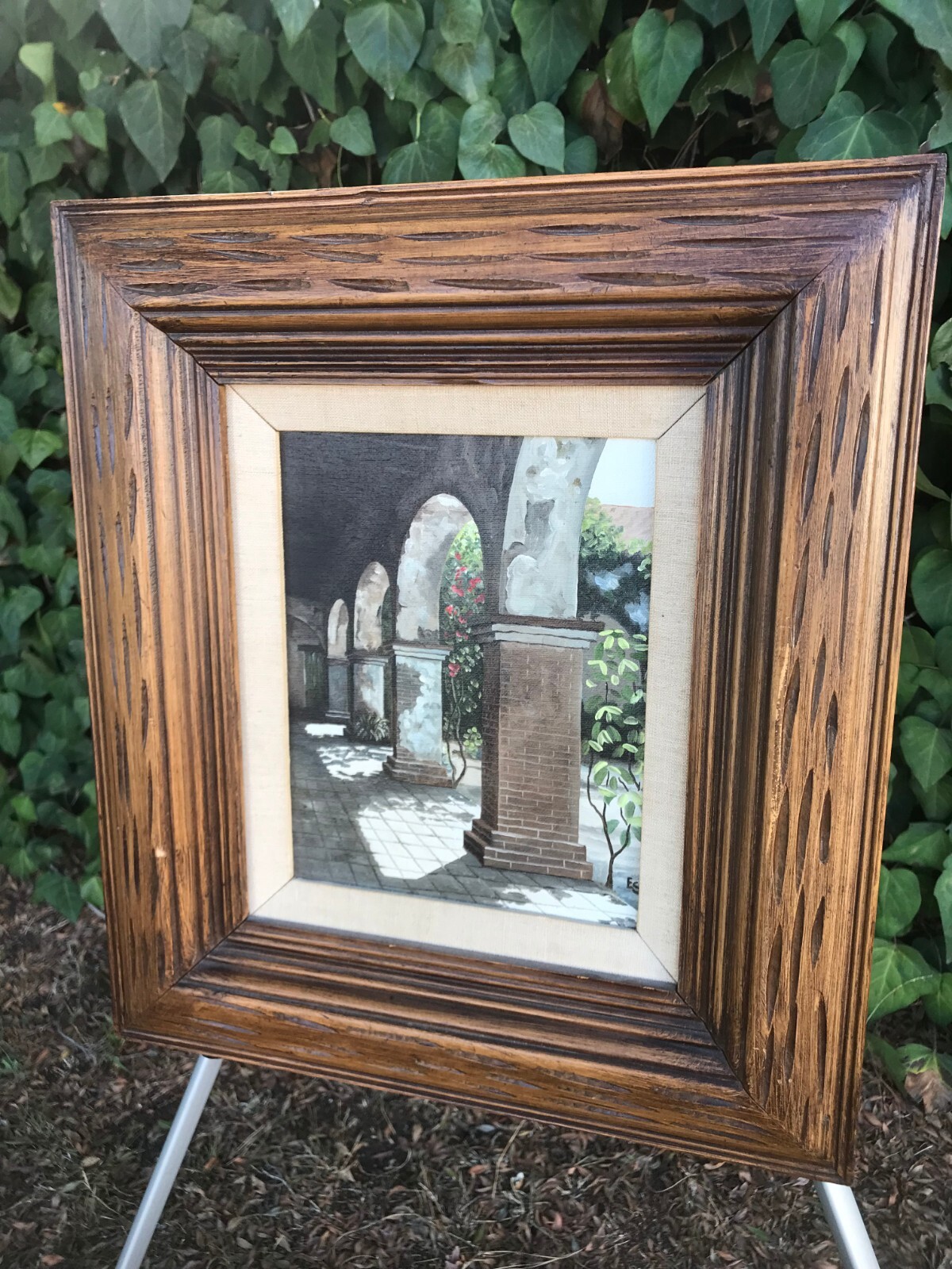 EUGENE SCHMIDT Original CALIFORNIA LANDSCAPE MODERN San Juan Capistrano Mission