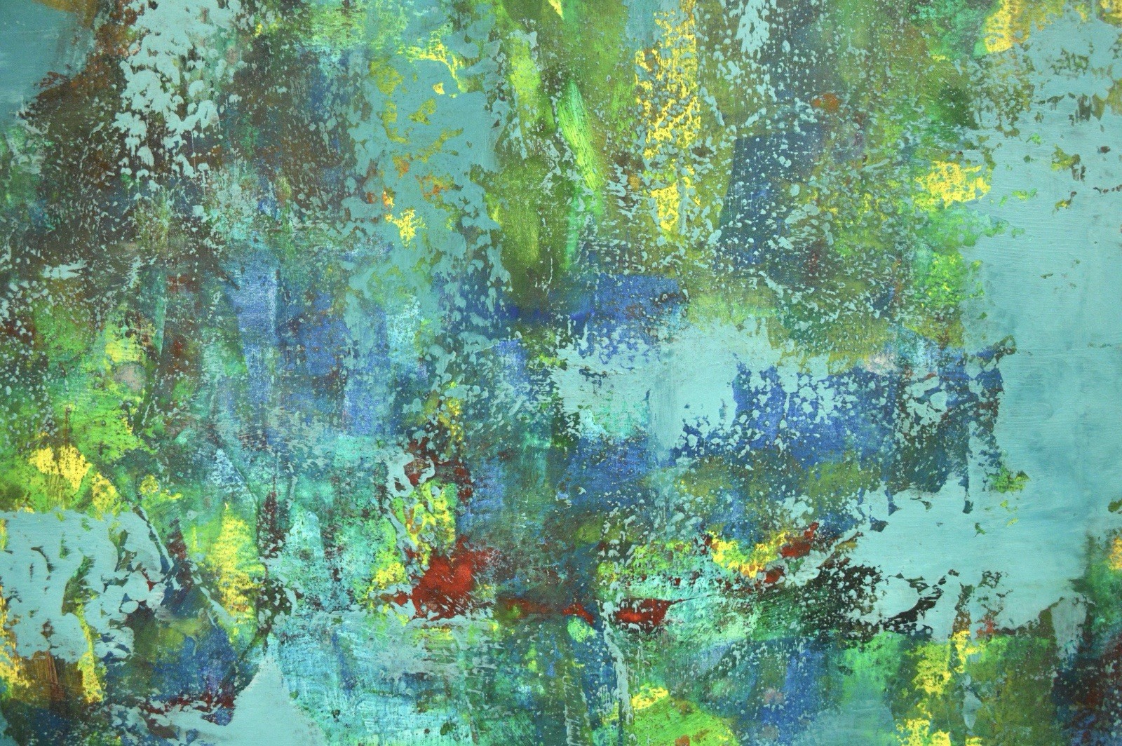 Mark Little Original Giant Canvas Painting 84”X62” (7 Foot) Abstract Modern XL