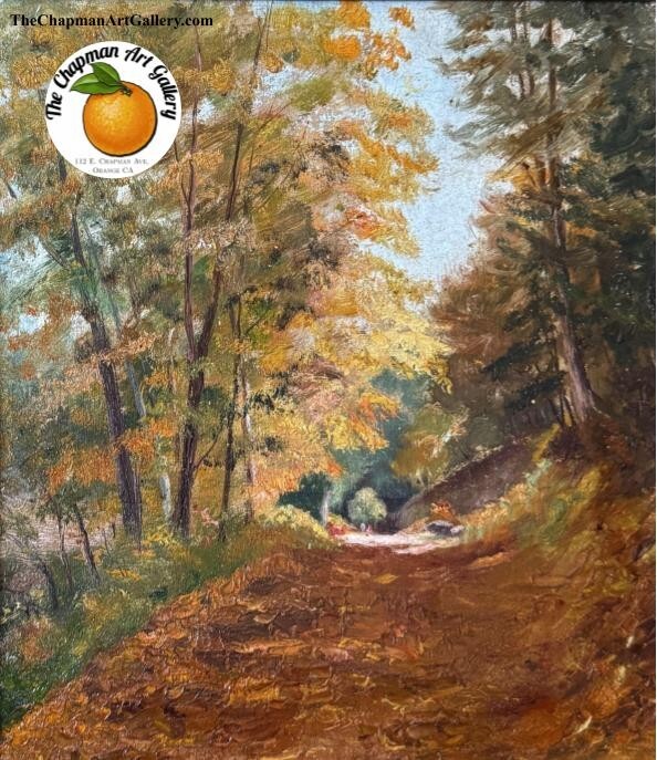 Vintage oil on canvas landscape attributed to Oscar Anderson , Swedish/American