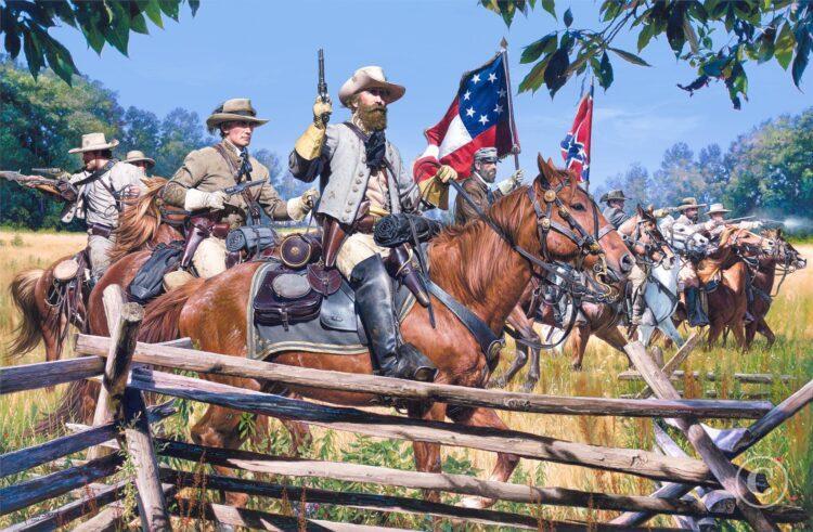 Ride Around McClellan (1862) By John Paul Strain New Signed Studio Canvas Giclée