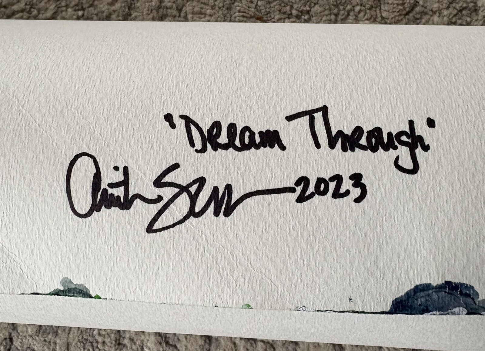 «Dream Through», signed to verso, unframed, 30 x 22-1/2 in. ANITA SEVERN