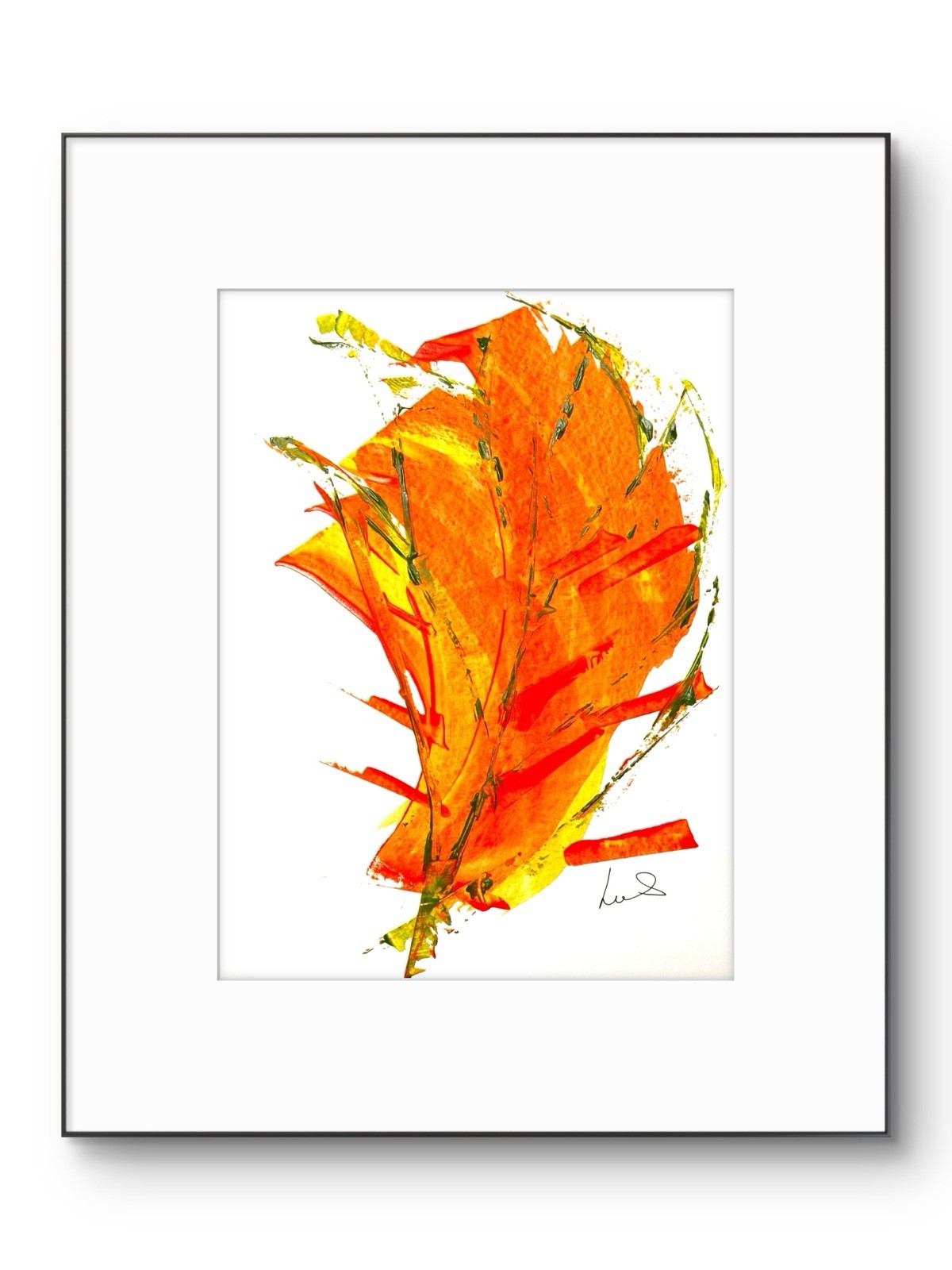 Original Abstract Expressionism 9X12 Paper Acrylic Expressive Handmade Signed 26