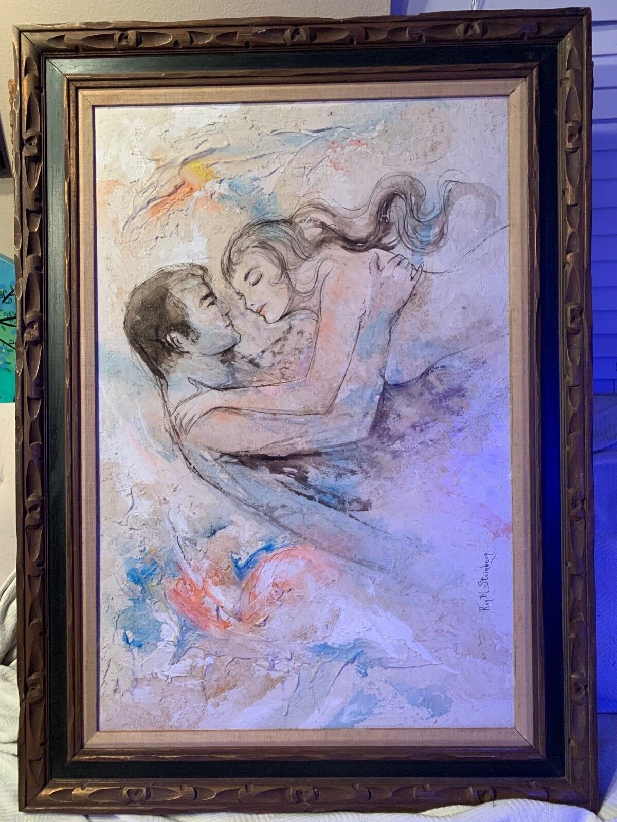 Roy M. Steinberg painting on canvas framed