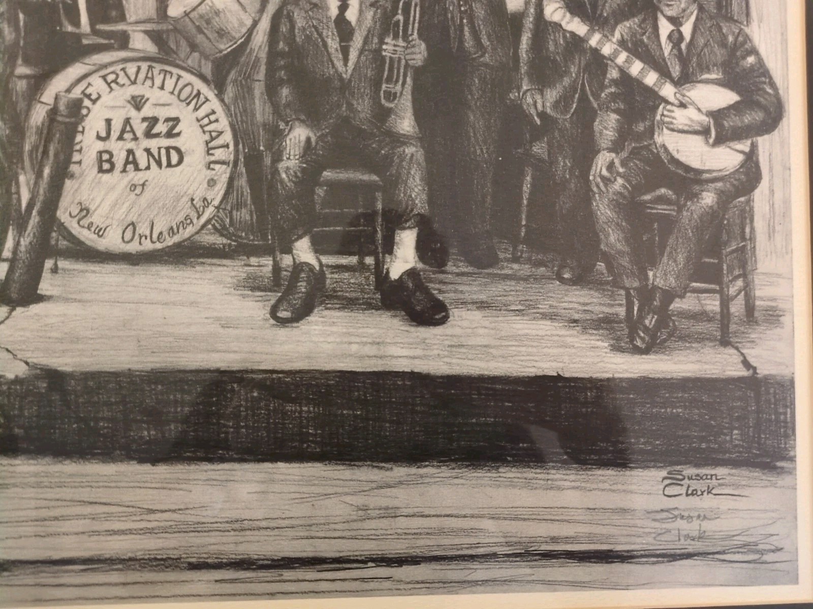 Preservation Hall Jazz Band Limited Edition Signed Print Susan Clark 190/200