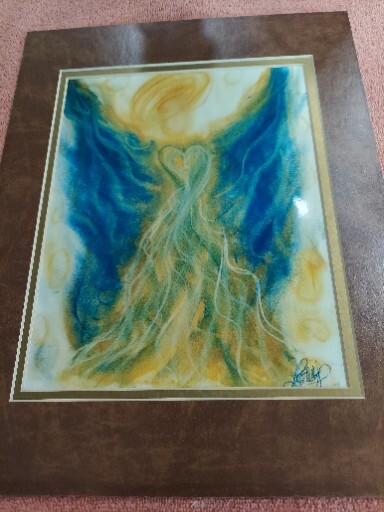 Lori Daniel Falk ANGEL OF MUSICAL INSPIRATION Print With Matting. 8×10