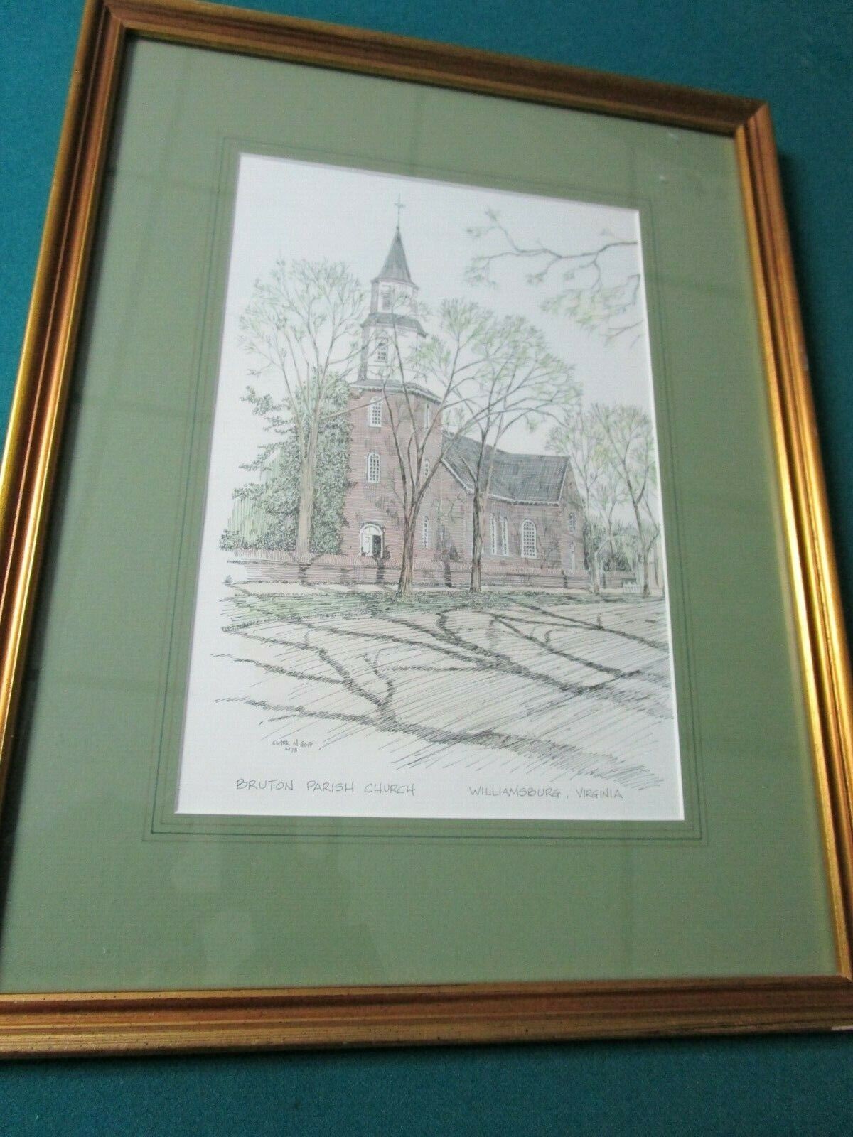 CLARK M GOFF 1973 LITHOGRAPH BRUTON PARRISH LITHOGRAPH