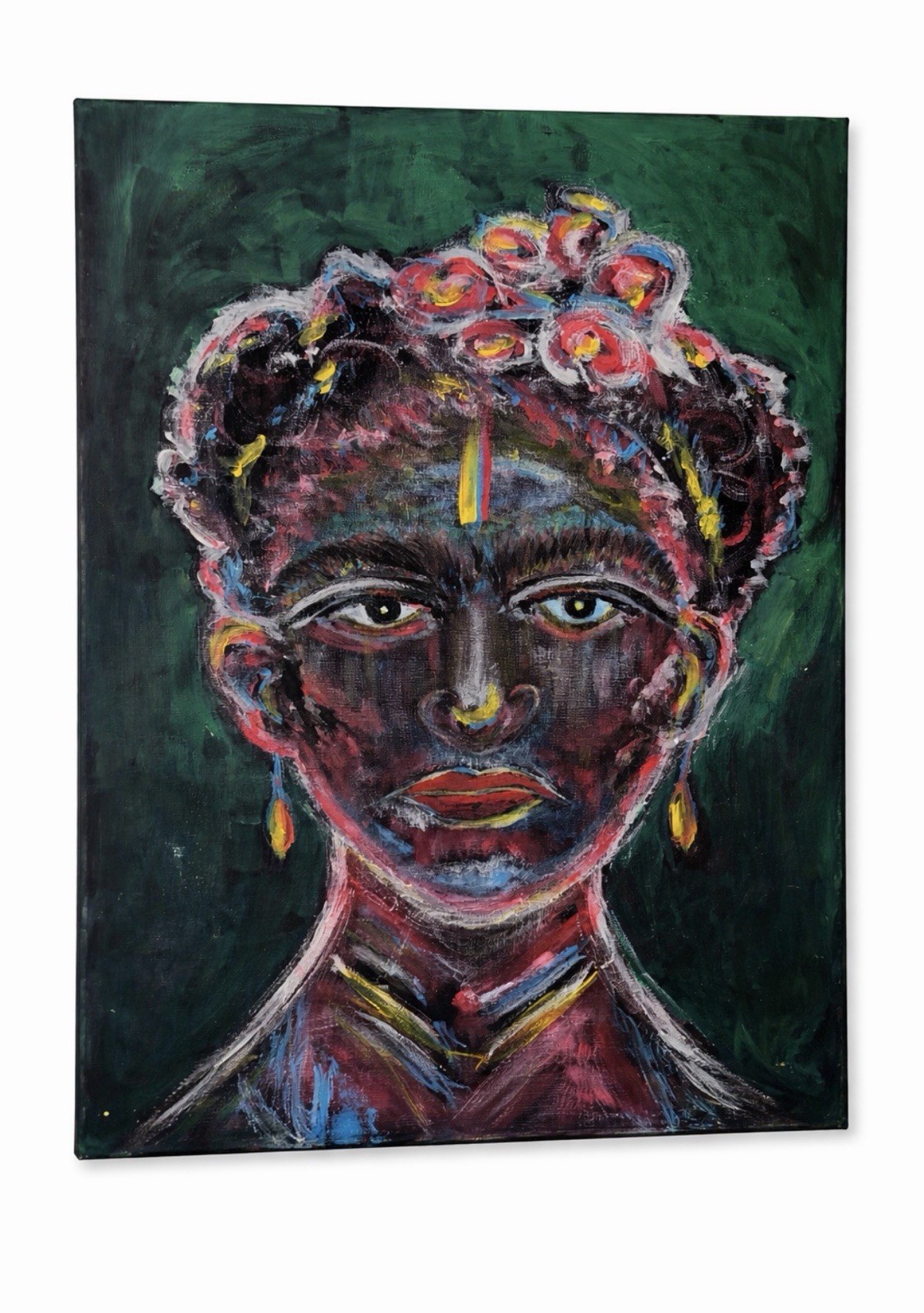 Original Portrait Painting Neha Patel Contemporary Expressionist Canvas Art