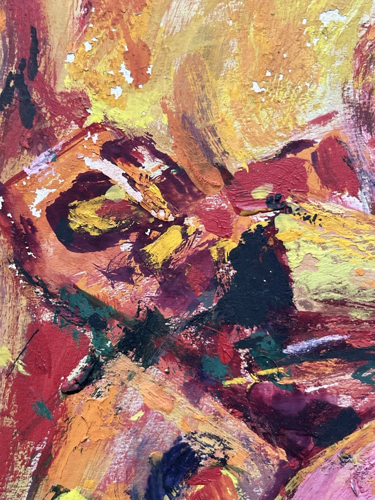 MCM 60s Modernist Expressionism Painting Jamaican Black Girls Kingston Jamaica