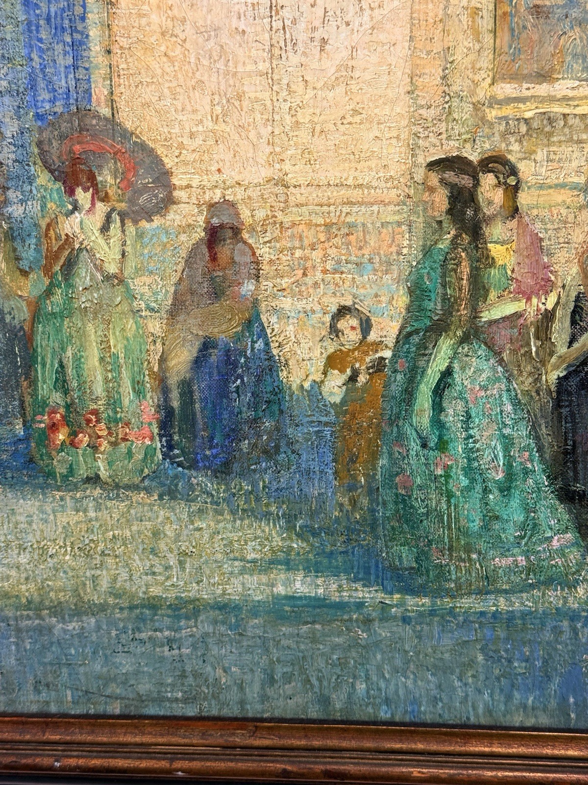 Stunning Signed Original Early 20th C European Oil Painting Post Impressionist