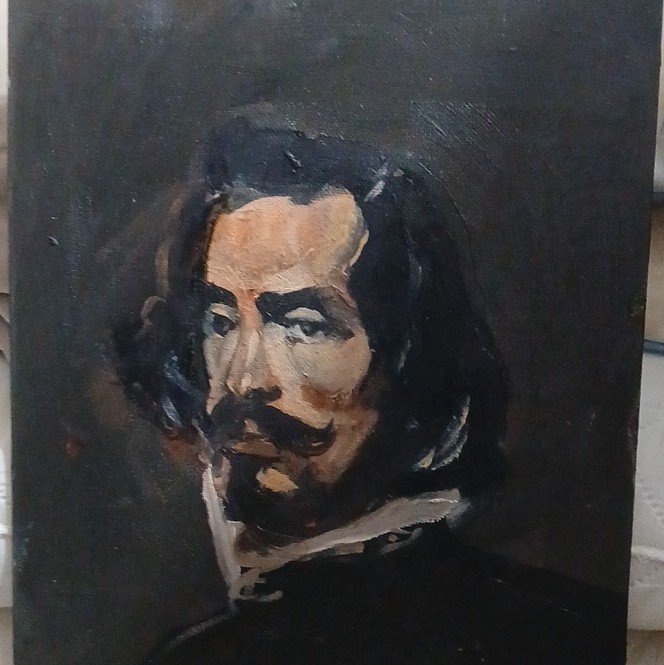 Portraiture Style Portrait Painting of Portrait Figure – People Portrait Theme