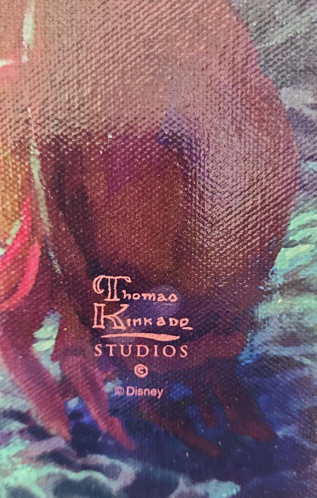 Thomas Kinkade ~ Little Mermaid Falling in Love 24 x 36 Canvas No Cert
