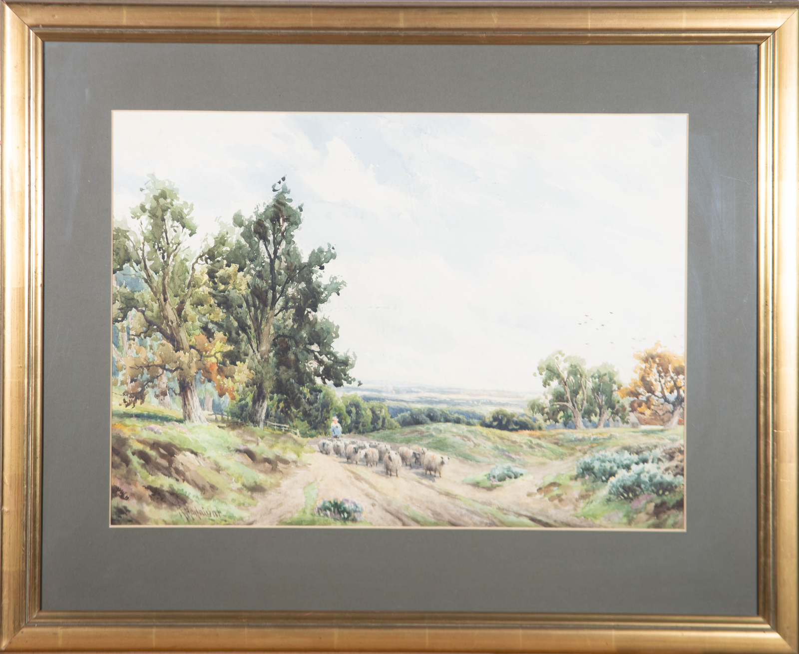 Richard William Halfknight (1855-1925) – Watercolour, Ludshott Common
