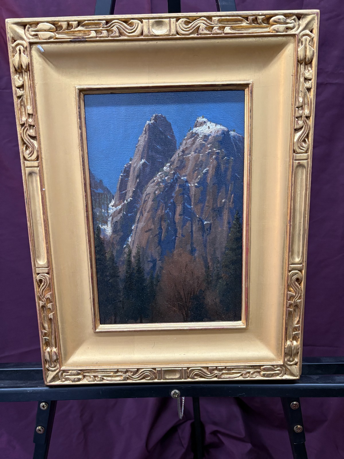 Jacob Collins «Cathedral Rocks» Oil on Panel 14 1/4″ x 18 ¼”