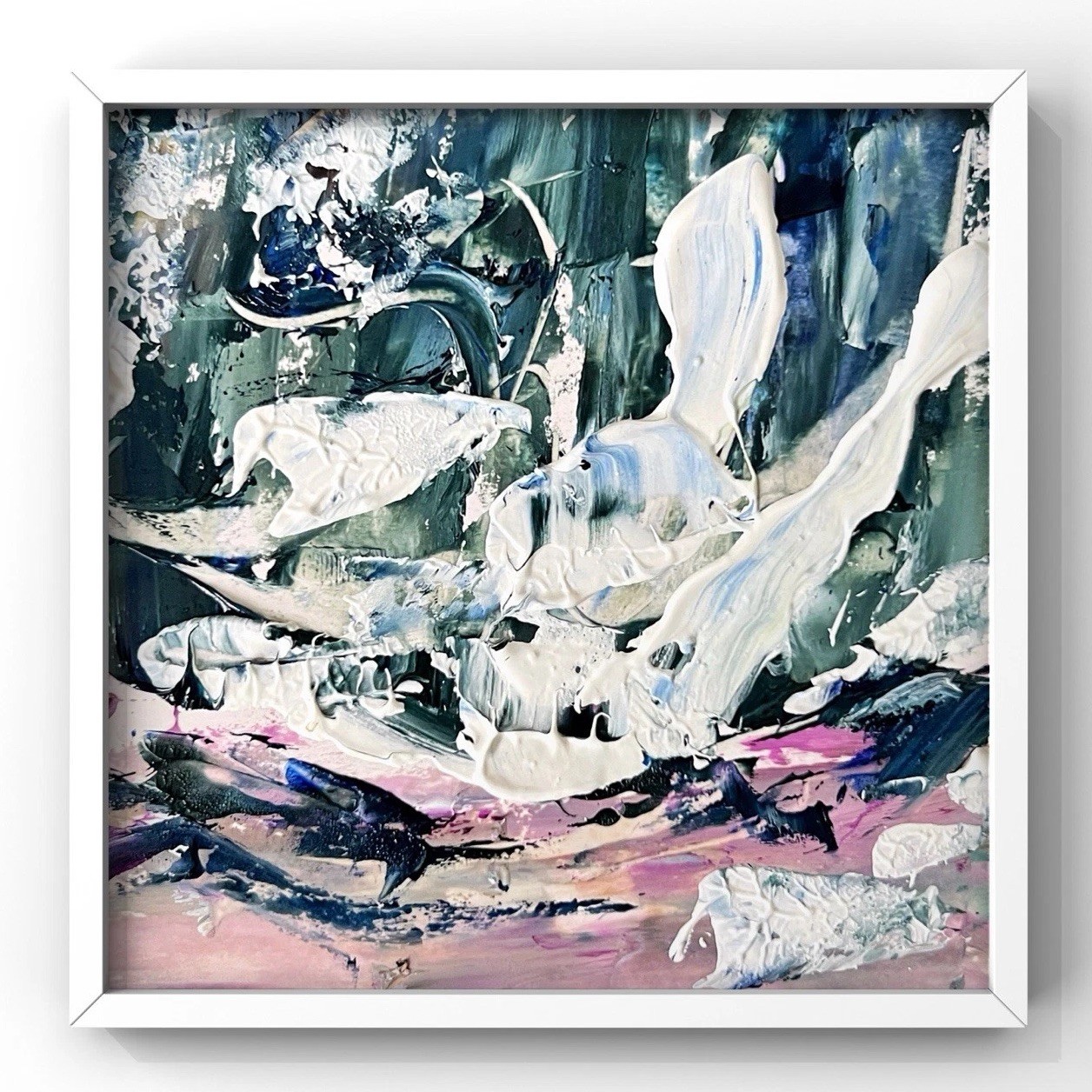 Maui Coastal Energy Abstract Art, Pacific Spirit Seascape Wall Decor Framed Art