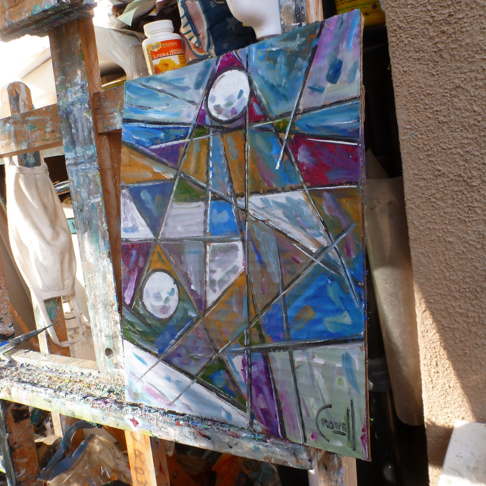 A SPECIAL PURPOSE new card panel Art original 8×10 oil painting by Crowell
