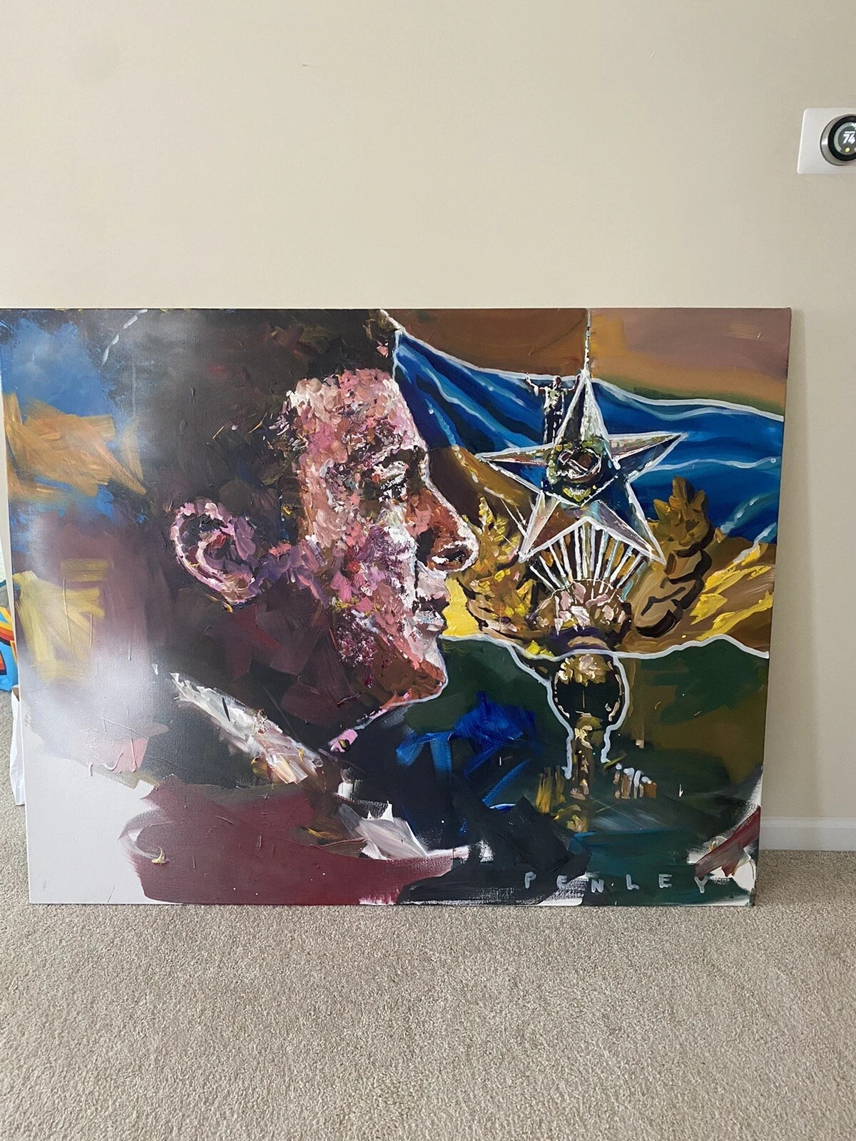 1/1 Orginial Art Piece – Volodymyr Zelensky – By Steve Penley Acrylic On Canvas