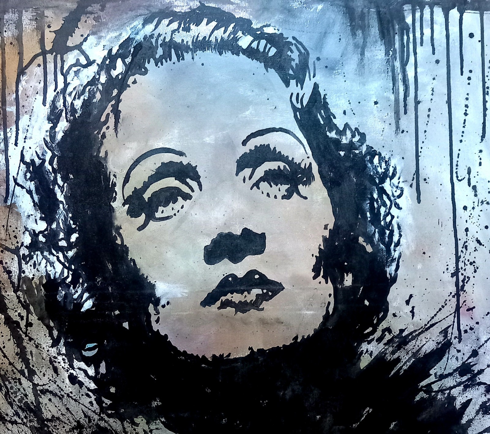 Original painting unique signed abstract modern art painting picture Dietrich