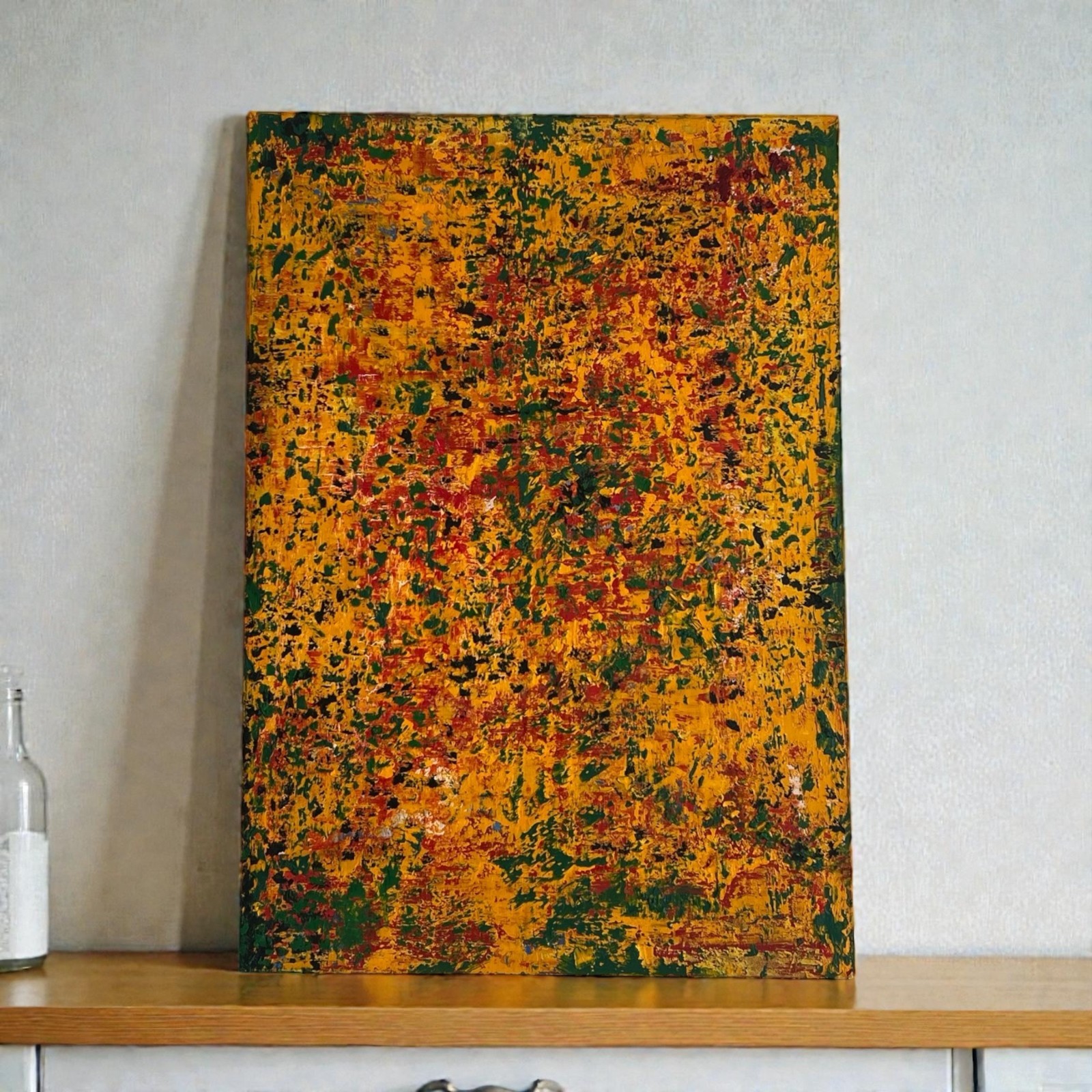 Original Large Abstract Painting on Canvas – One of a Kind Signed Art