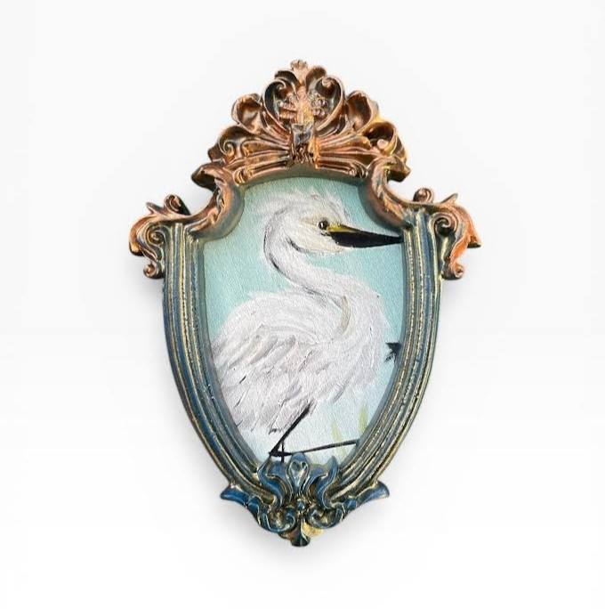 Mini Framed Art Prints in Ornate Frame• Landscape, Birds & Animals •Gallery Wall
