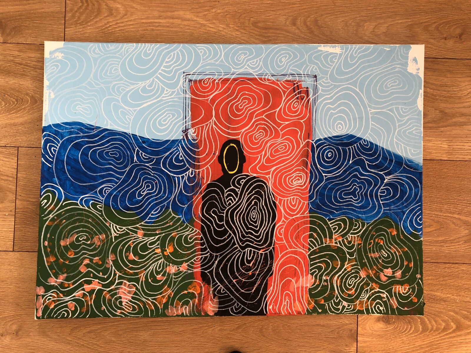 Depression Painting Mental Health Awareness Artwork Paychology Art Anxiety Art