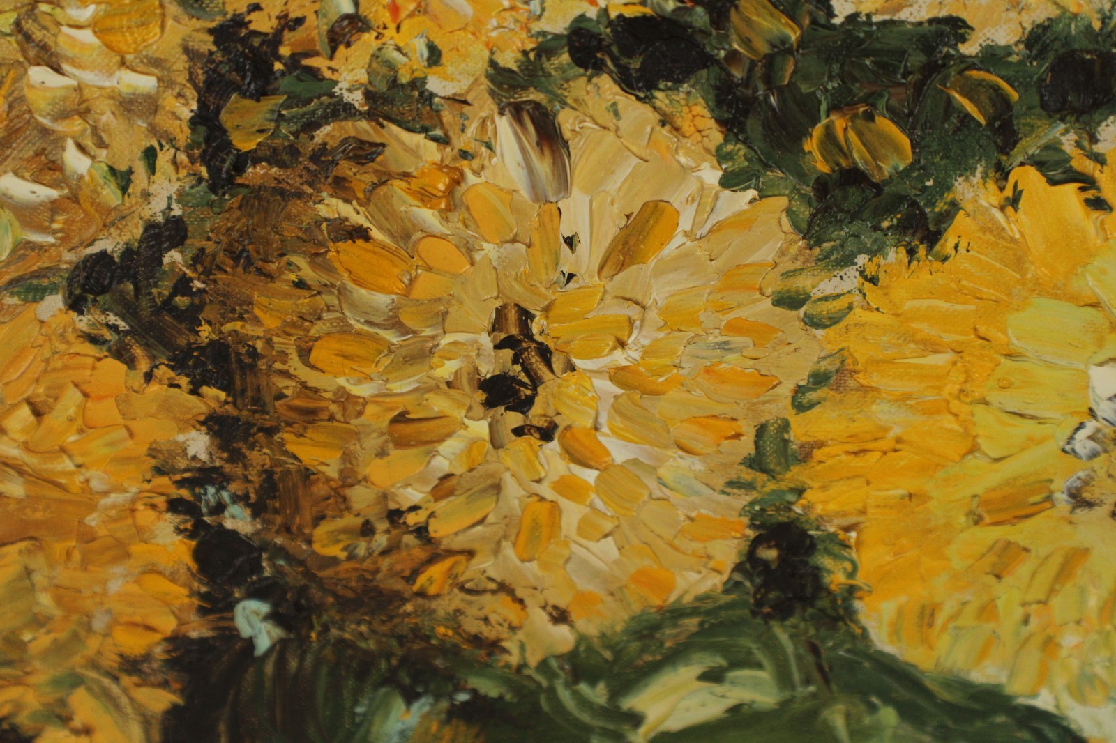 Mid Century Floral Still Life Oil Painting On Board Signed Brandon