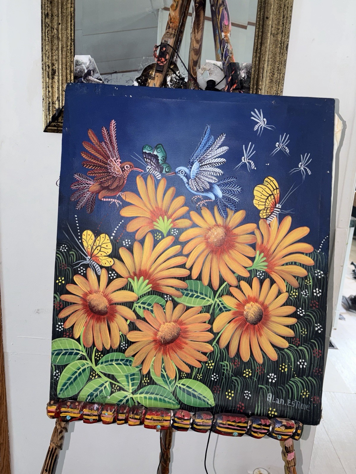 ORIGINAL PAINTING (not A Print) With Aland Estime Signature.