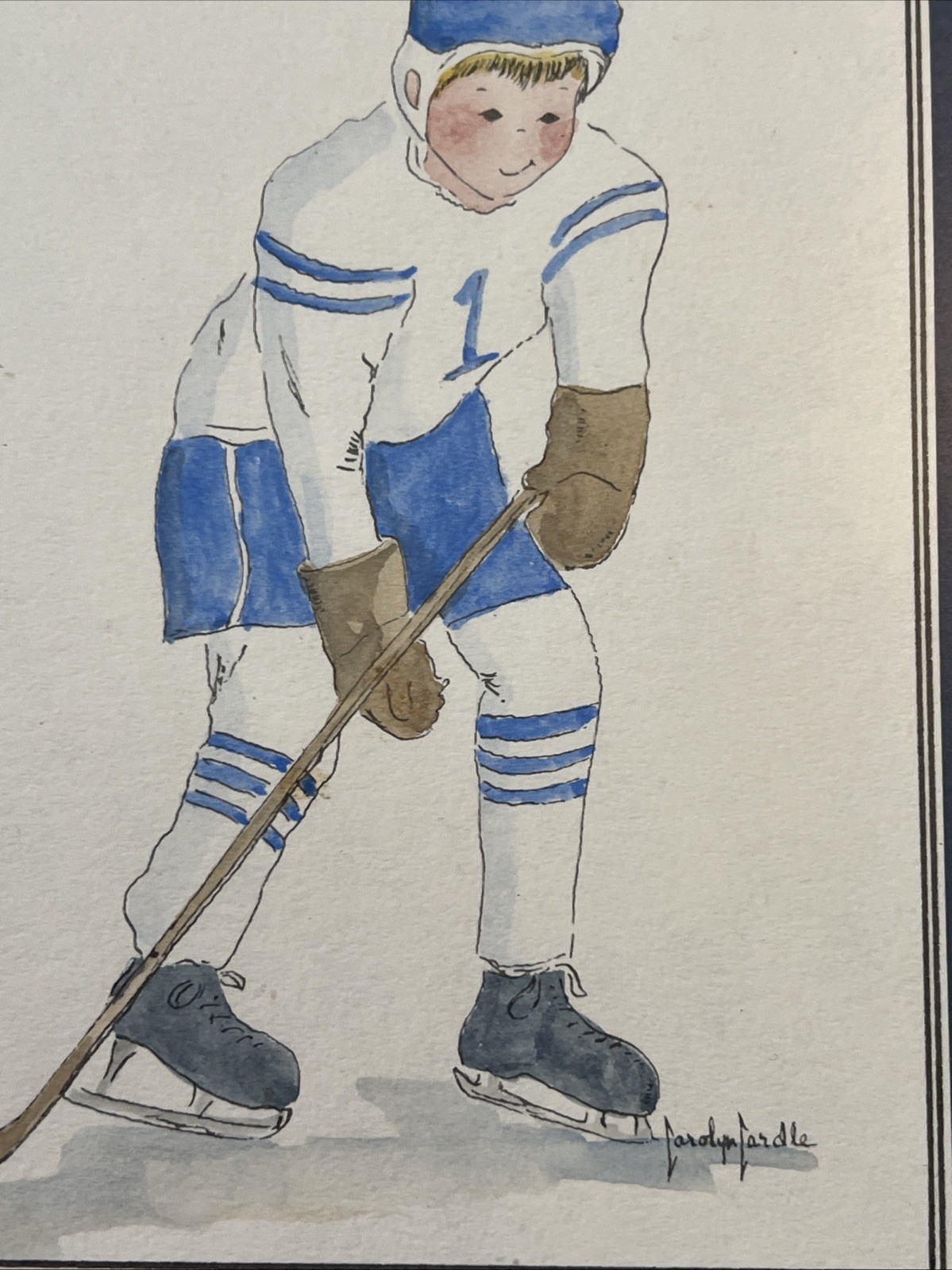 Unknown Hockey Player Painting!