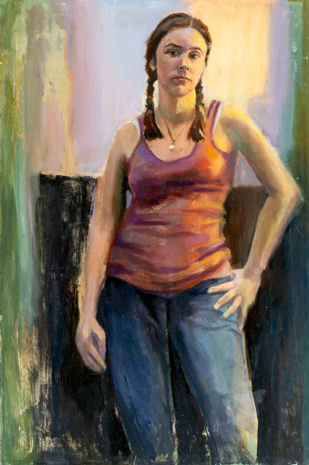 John Reilly (NY,NJ,1942-2021) oil painting 135969