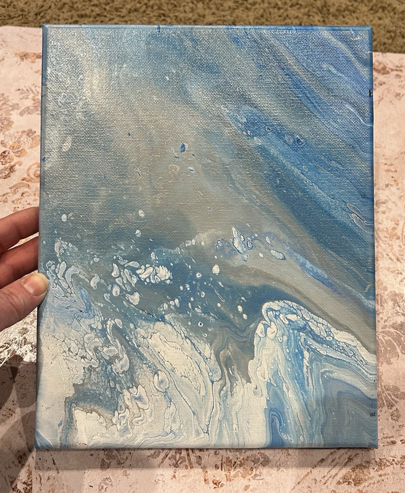Acrylic Pour Painting: In The Sea