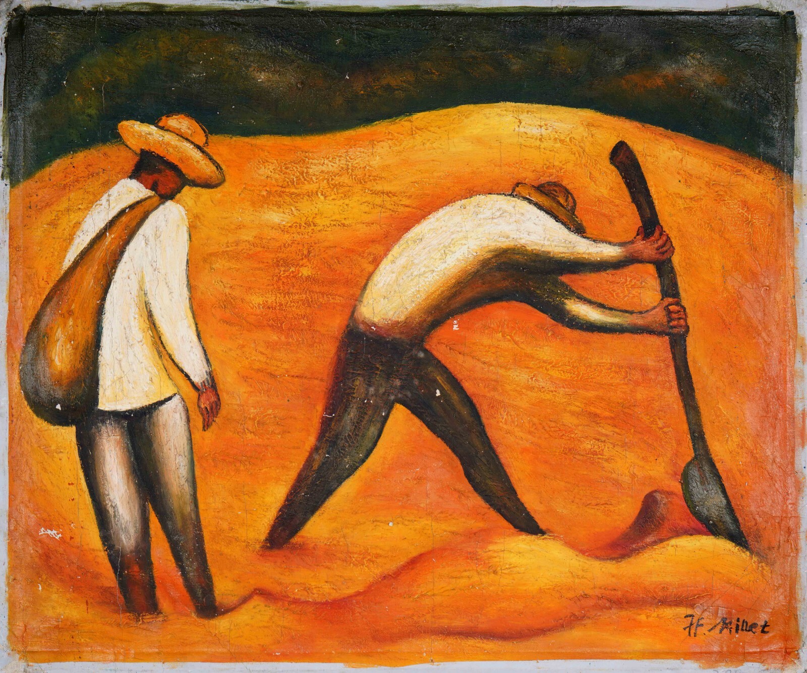 Jean-Francois Millet Style Oil Painting On Canvas