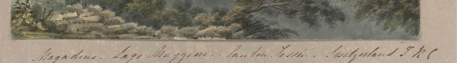 Thomas Remnant Charleton (1756-1849) – Watercolour, View of Magadion