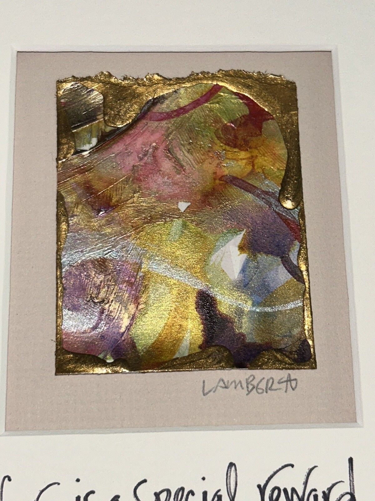 Charleston SC Norm Lambert Abstract Contemporary Acrylic Painting + Verse 12×14