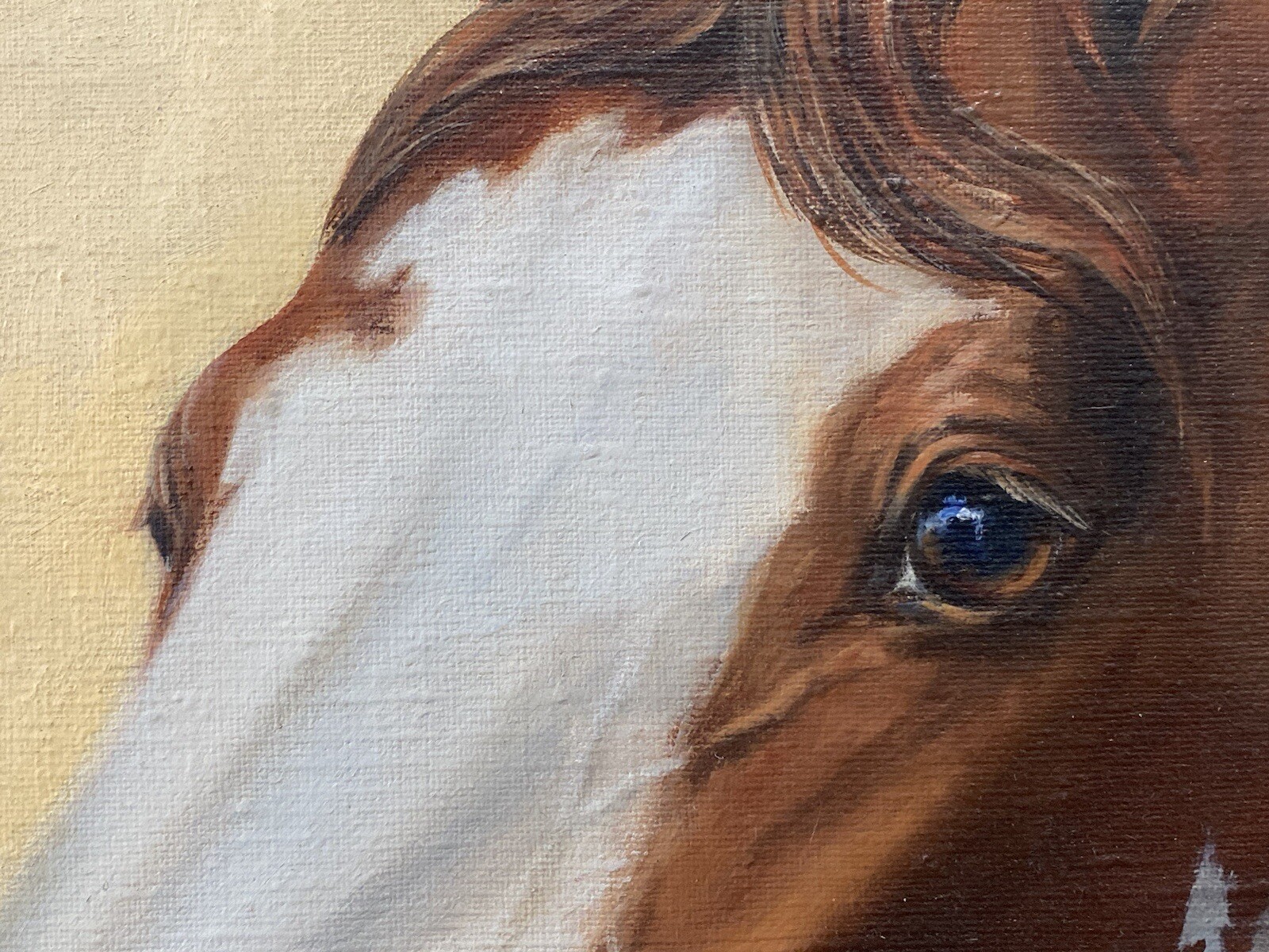 🔥 RARE Fine Vintage Old Western American Paint Horse Oil Painting BILOTTA 1960s