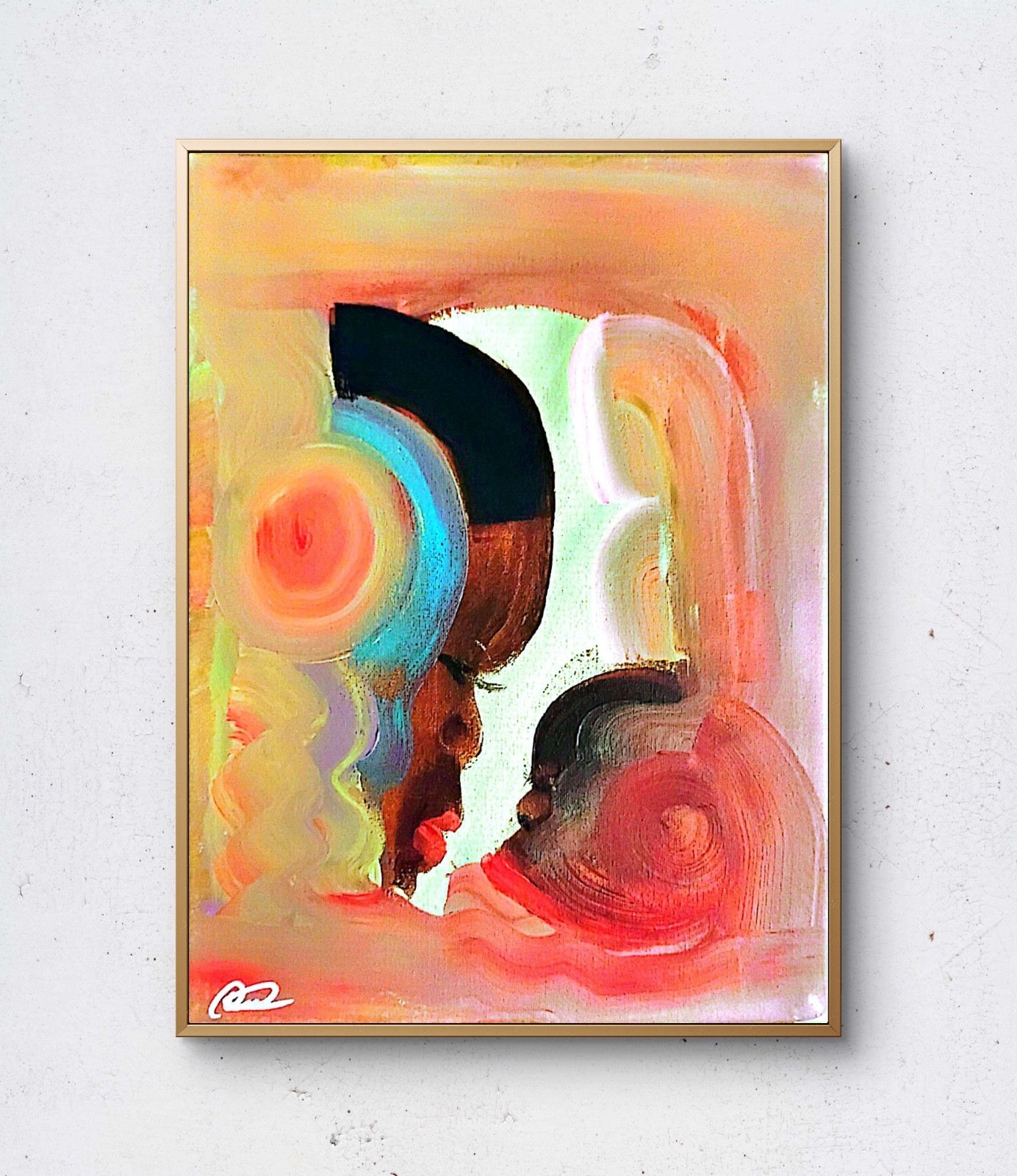 Original art 14 X 11 Life CANVAS Colorful Modern Art Acrylic Painting on Canvas