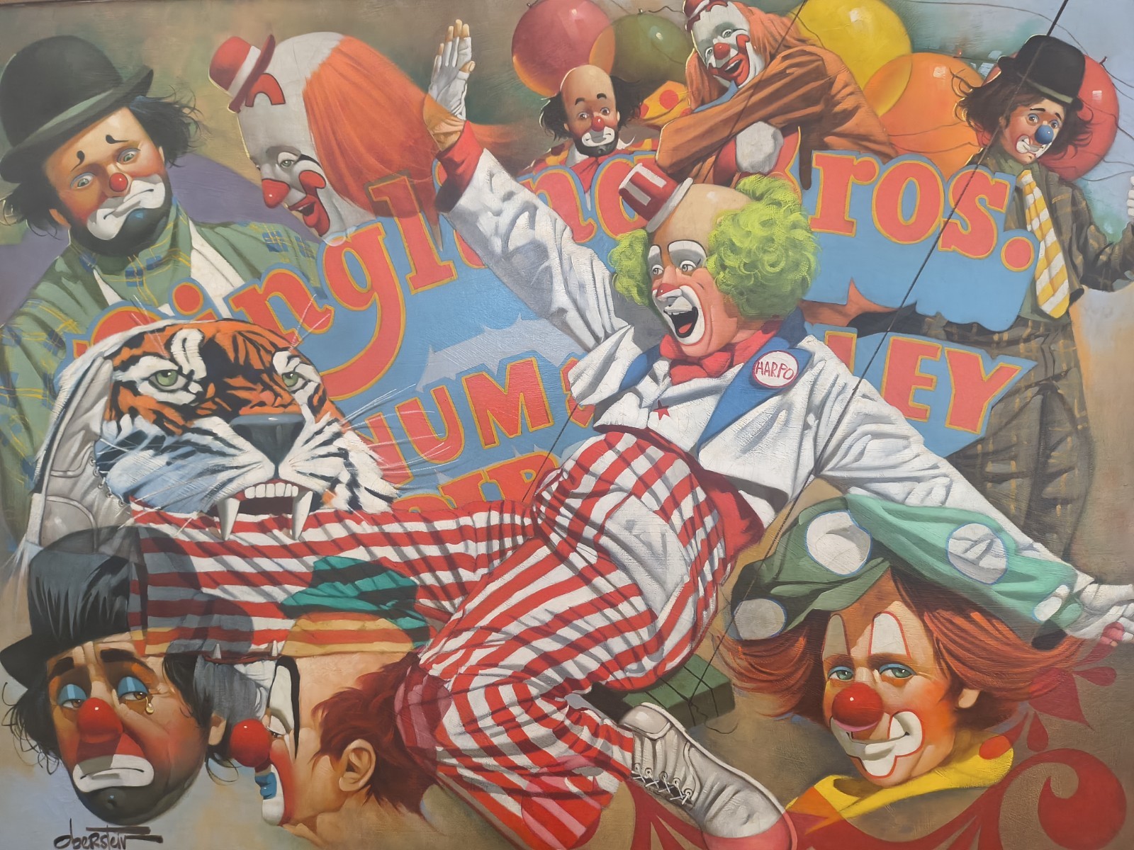 Chunk Oberstein Signed Original Ringing Bros and Barnum & Bailey