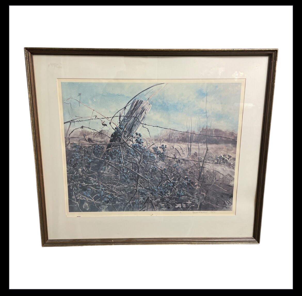 Gerhard CF Miller Signed Limited Edition Print 24/500 Framed 34×29 Door County W