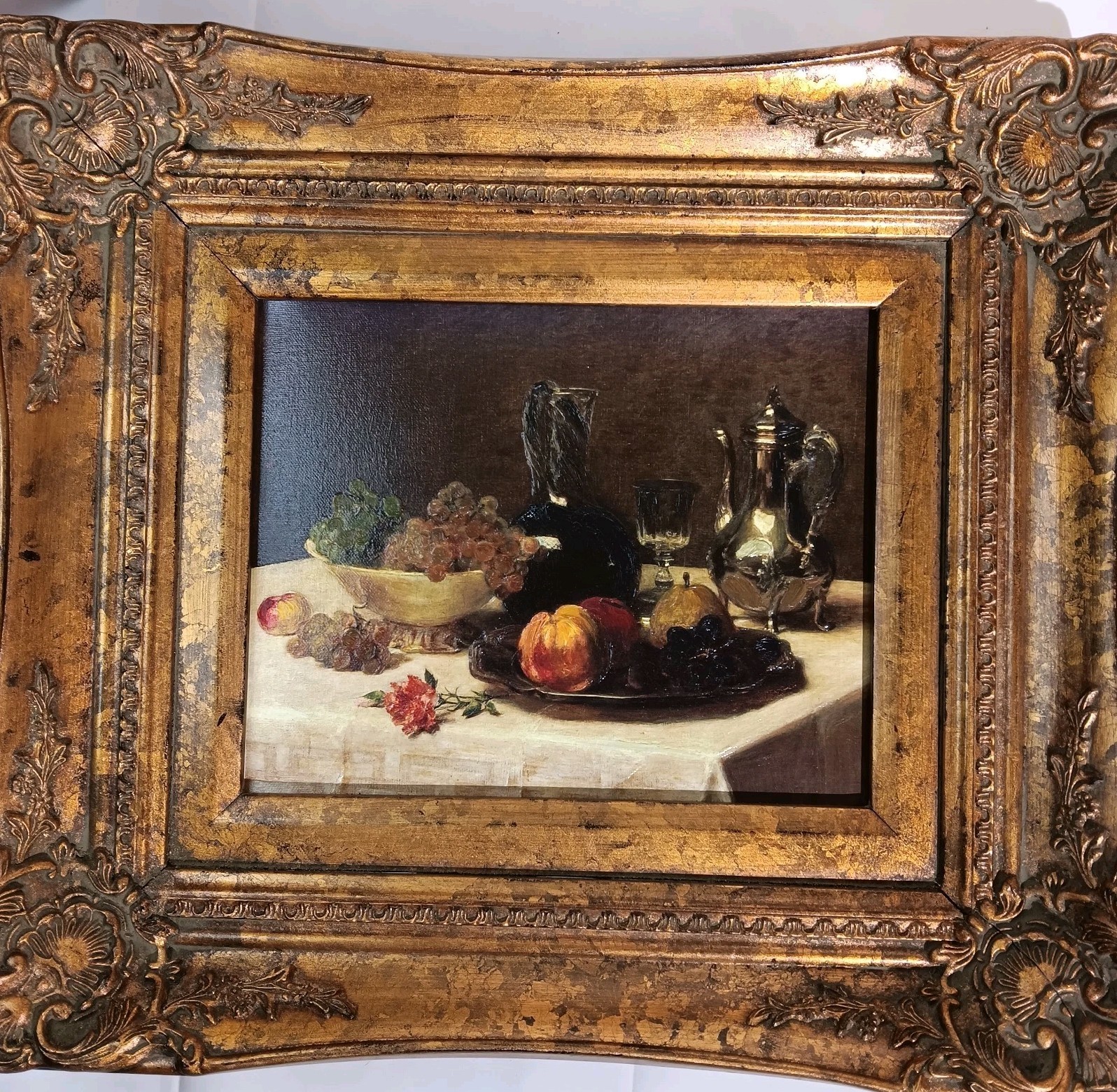 BRUSH STROKES Fine Art Corner Of Table Victoria Fantin-Latour Still Life