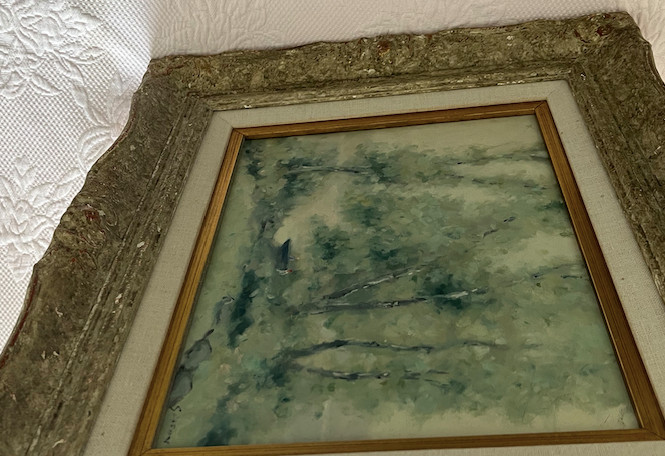 FABULOUS SIGNED ANDRE GISSON POST IMPRESSIONIST LANDSCAPE Museum Frame