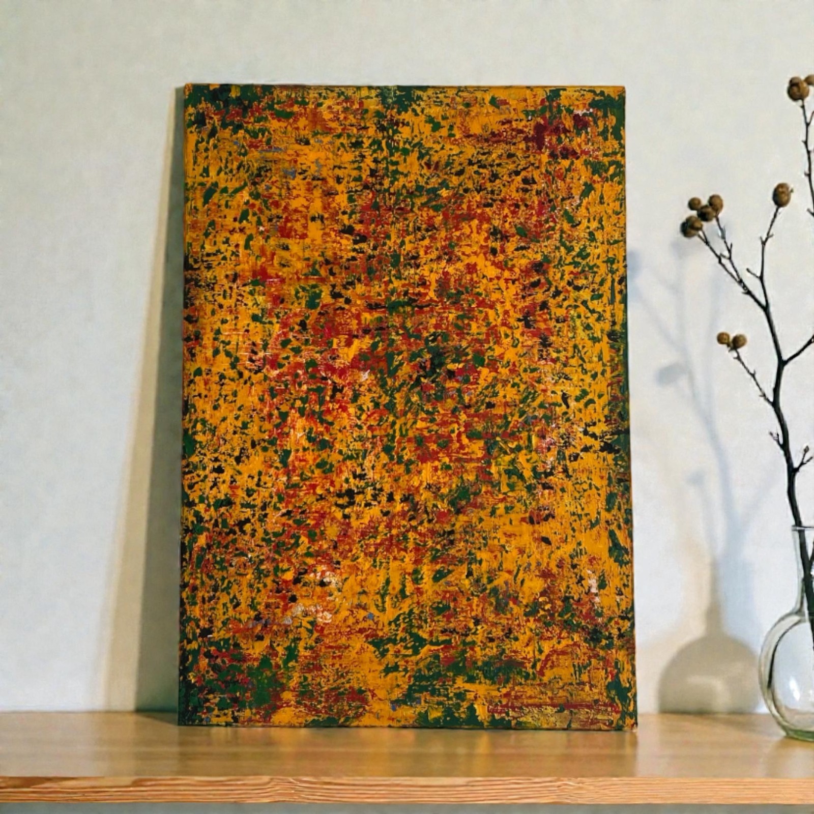 Original Large Abstract Painting on Canvas – One of a Kind Signed Art
