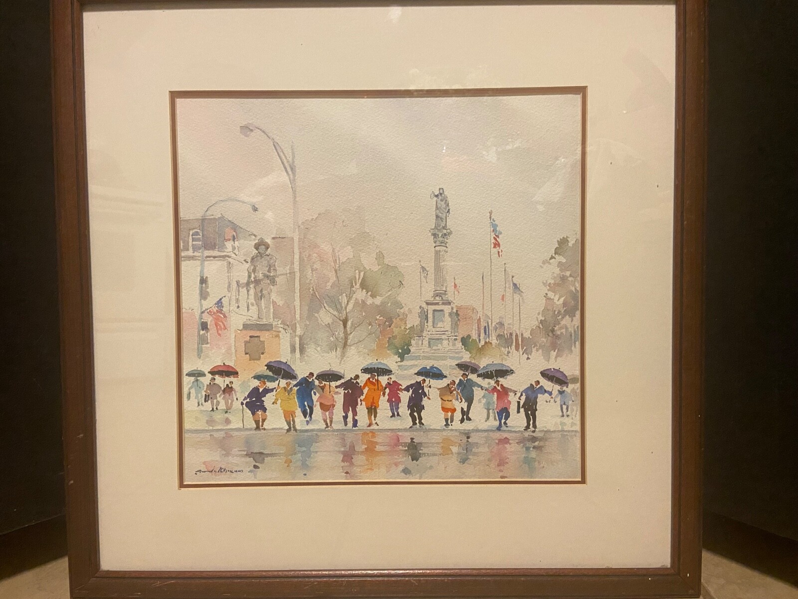 LISTED ARTIST HOWARD NOEL WATSON SIGNED ORIGINAL WATERCOLOR PAINTING